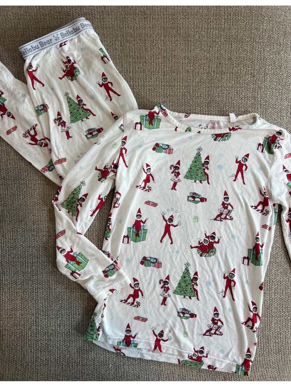 Bellabu Bear x Elf On The Shelf Pjs